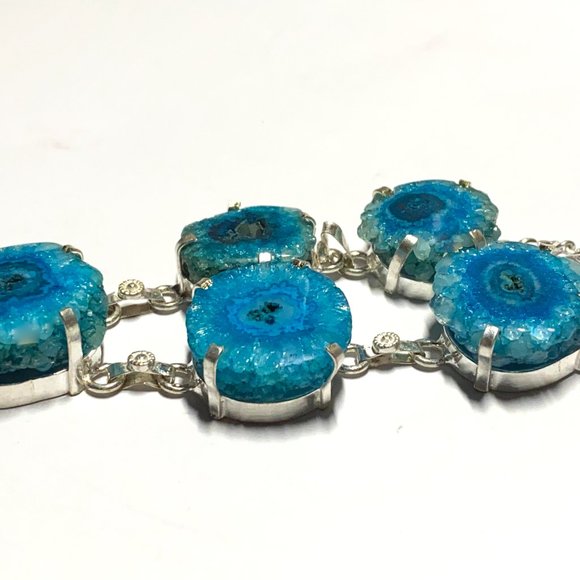 🏝Solar Quartz Gemstone Silver Necklace🏝 - Picture 4 of 7